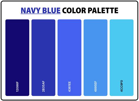 navy blue palette code
